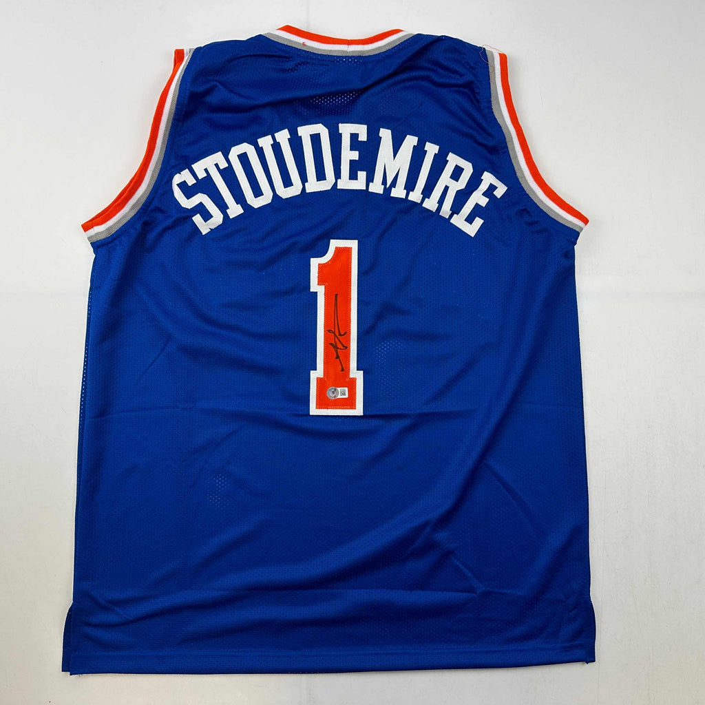 autographed-signed-amare-stoudemire-new-york-blue-basketball-jersey-beckett-bas-coa