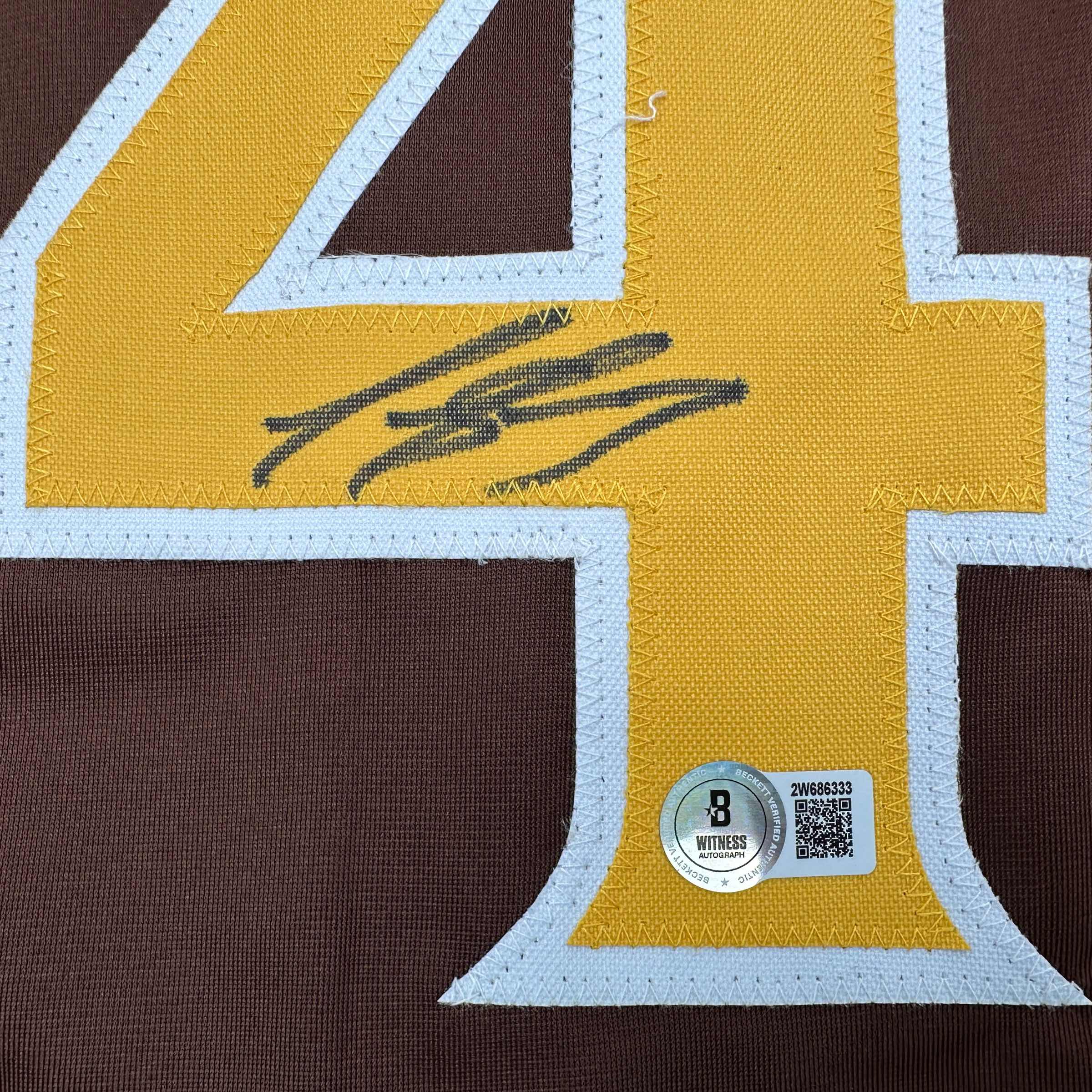 autographed-signed-luis-arraez-san-diego-brown-baseball-jersey-beckett-bas-coa