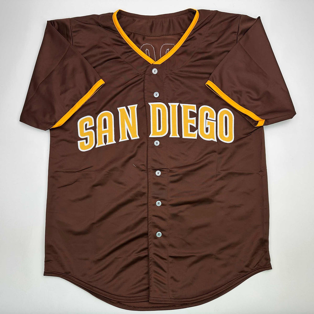 autographed-signed-luis-arraez-san-diego-brown-baseball-jersey-beckett-bas-coa