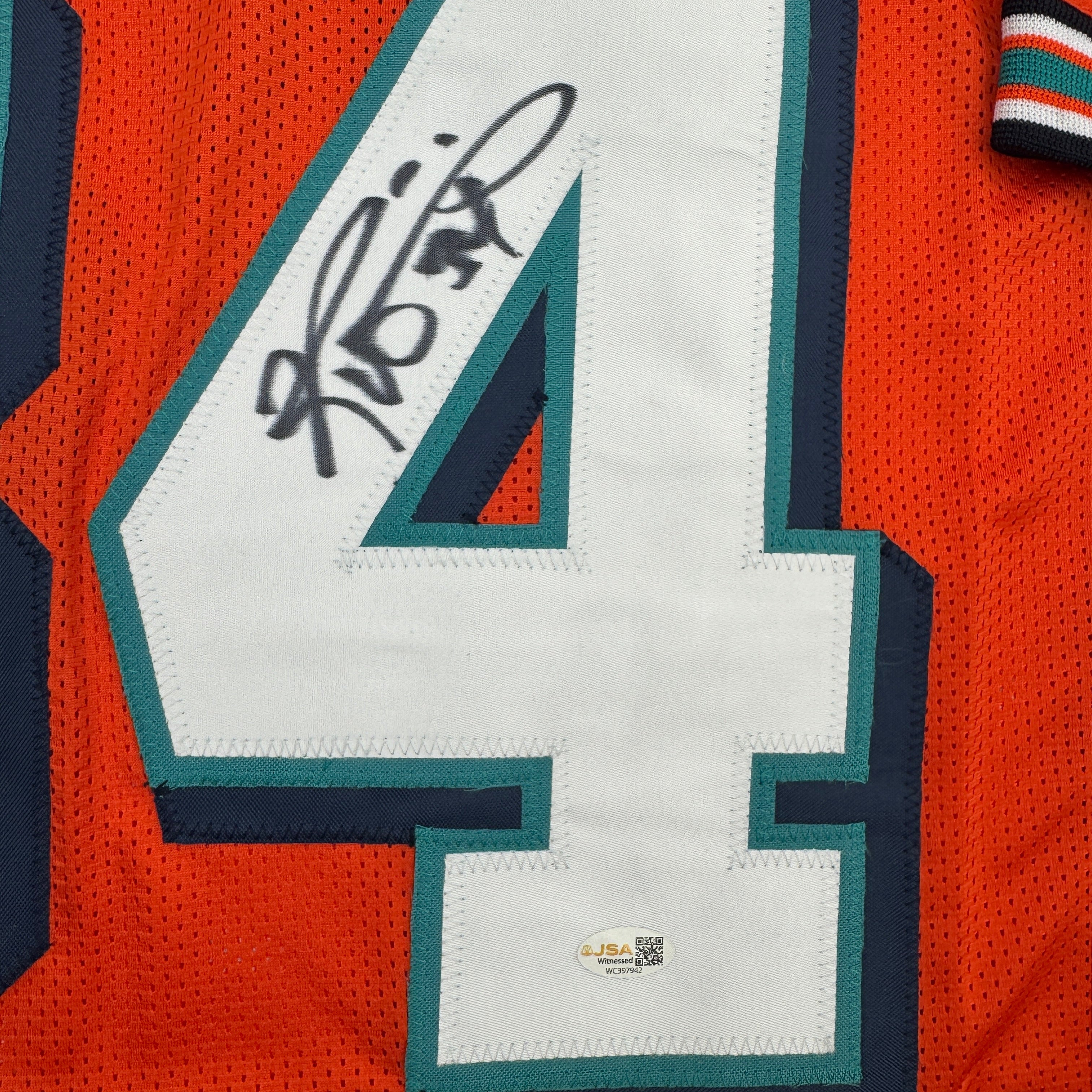 autographed-signed-ricky-williams-miami-orange-football-jersey-jsa-coa