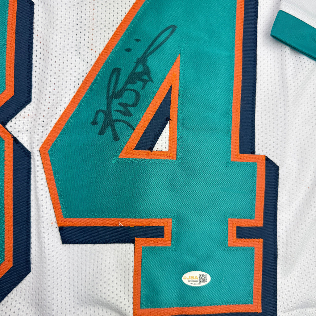 autographed-signed-ricky-williams-miami-white-football-jersey-jsa-coa