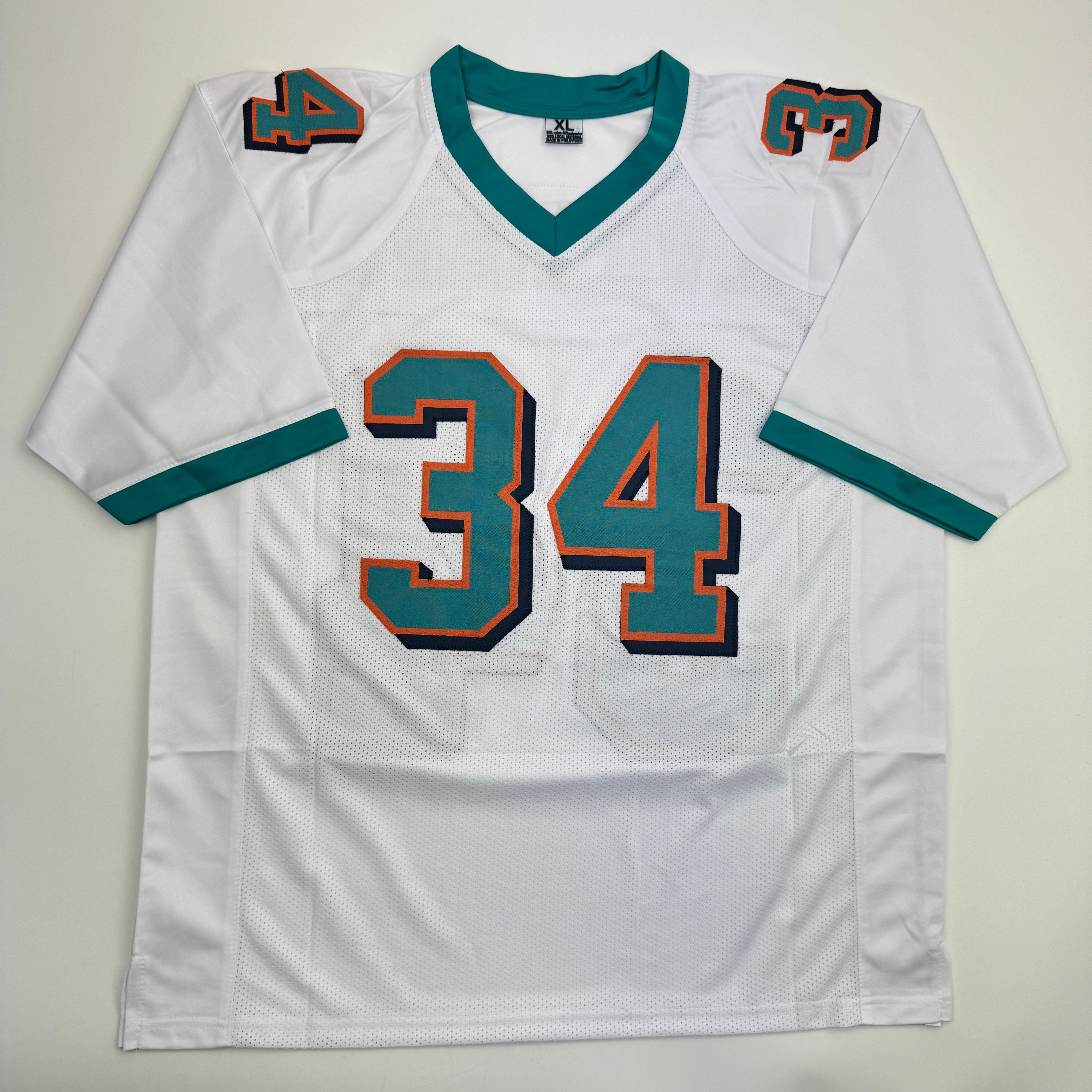 autographed-signed-ricky-williams-miami-white-football-jersey-jsa-coa