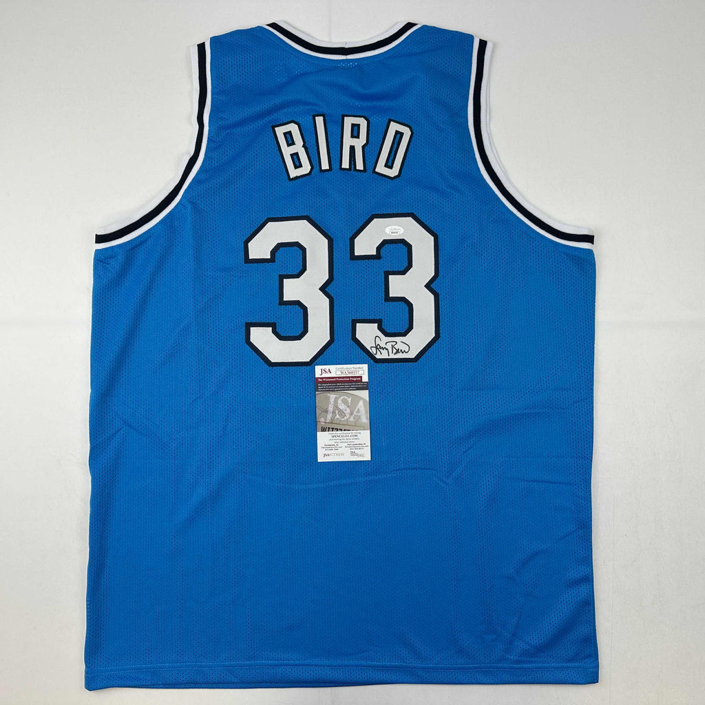 autographed-signed-larry-bird-indiana-state-blue-college-basketball-jersey-jsa-coa
