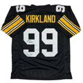 autographed-signed-levon-kirkland-pittsburgh-black-football-jersey-beckett-bas-coa