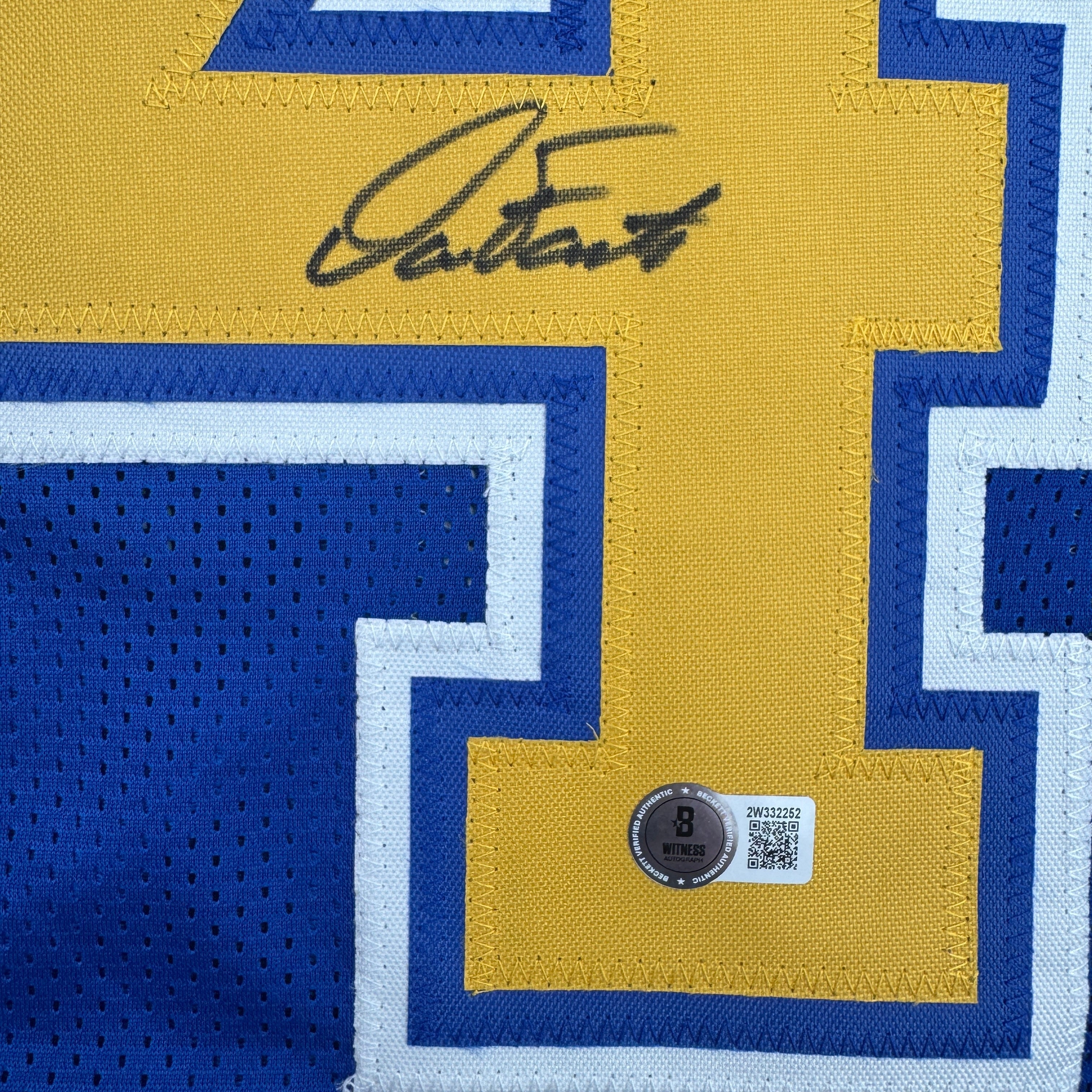 autographed-signed-dan-fouts-san-diego-royal-blue-football-jersey-jsa-coa