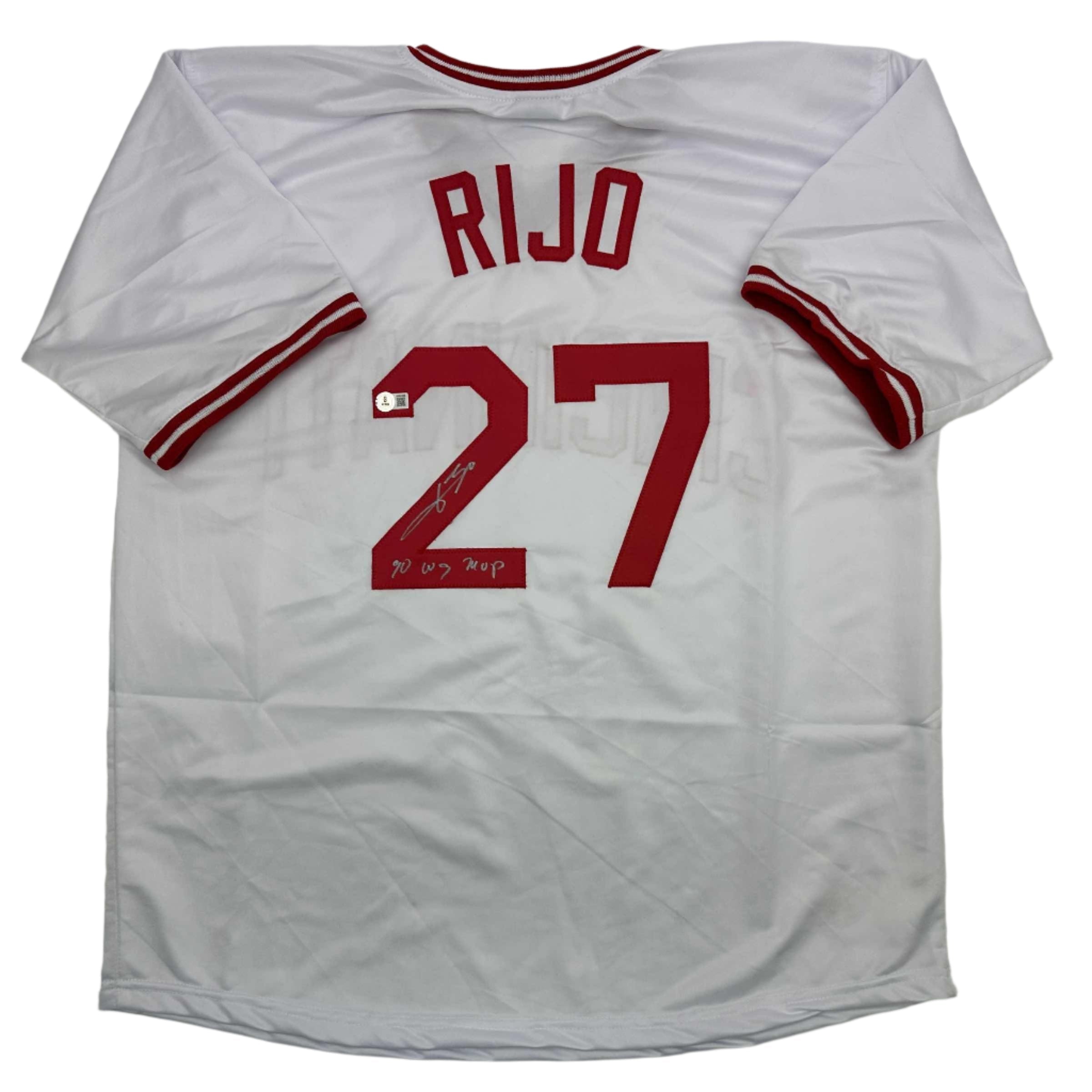 autographed-signed-jose-rijo-90-ws-mvp-cincinnati-white-baseball-jersey-beckett-bas-coa