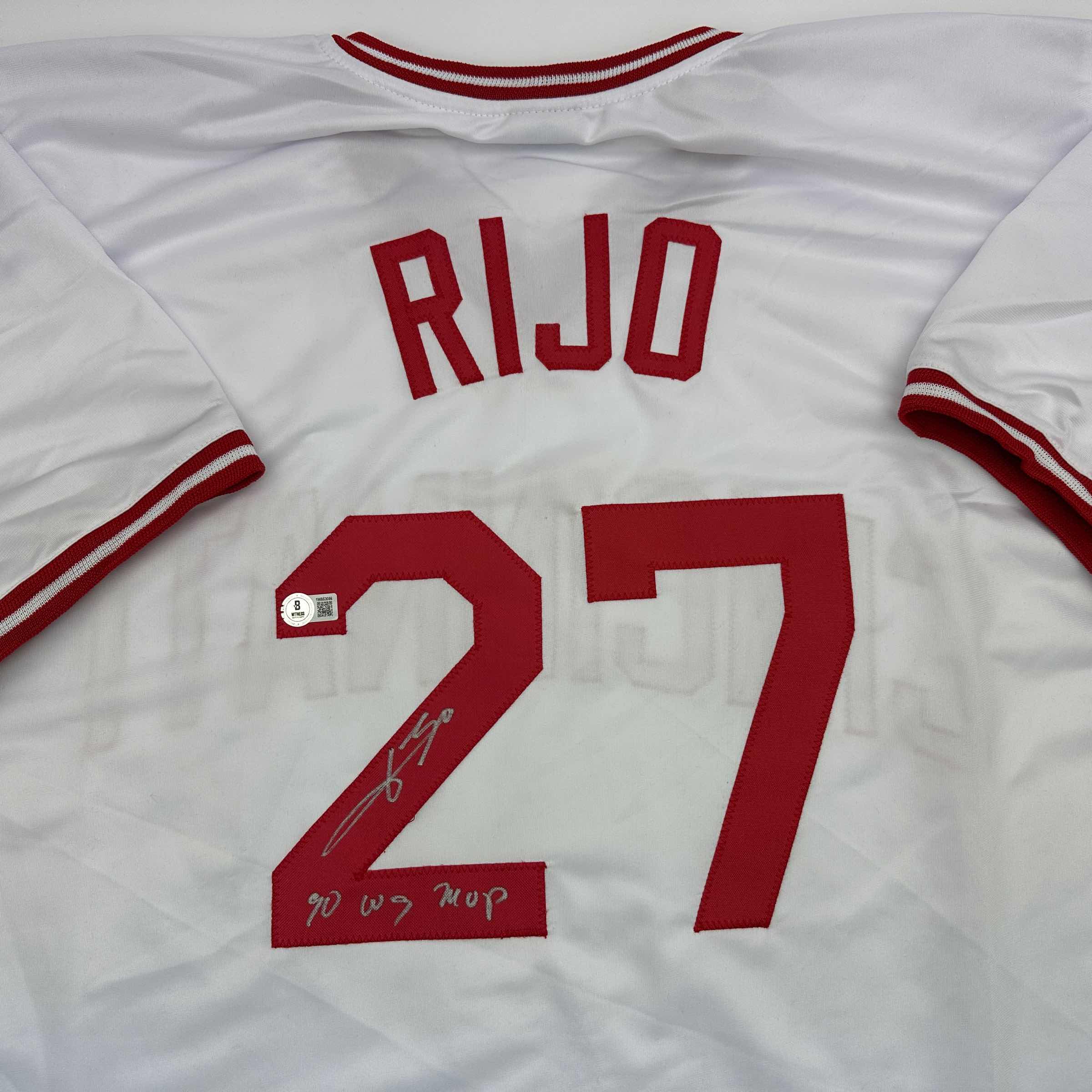 autographed-signed-jose-rijo-90-ws-mvp-cincinnati-white-baseball-jersey-beckett-bas-coa