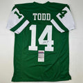autographed-signed-richard-todd-new-york-green-football-jersey-jsa-coa