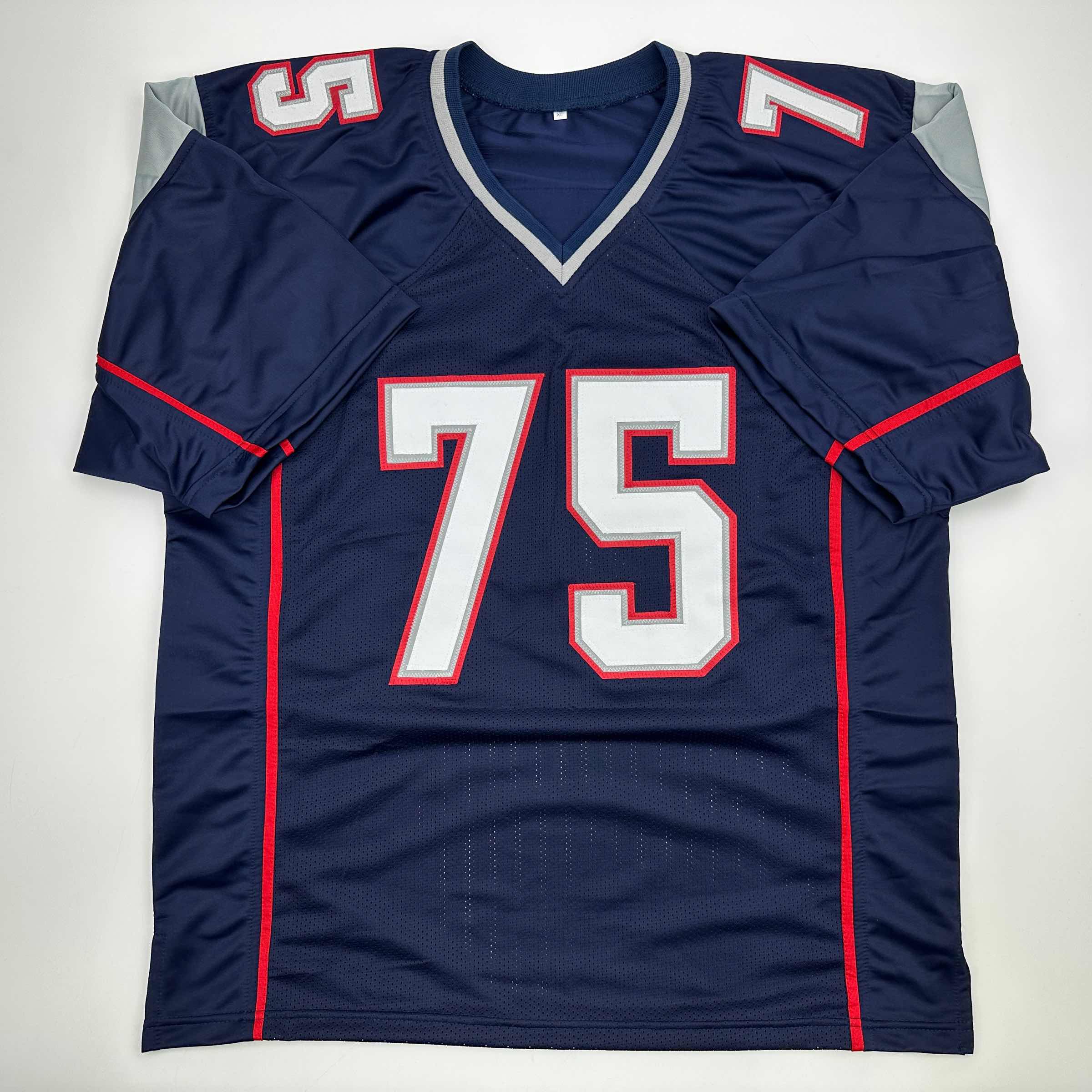 autographed-signed-vince-wilfork-new-england-blue-football-jersey-beckett-bas-coa
