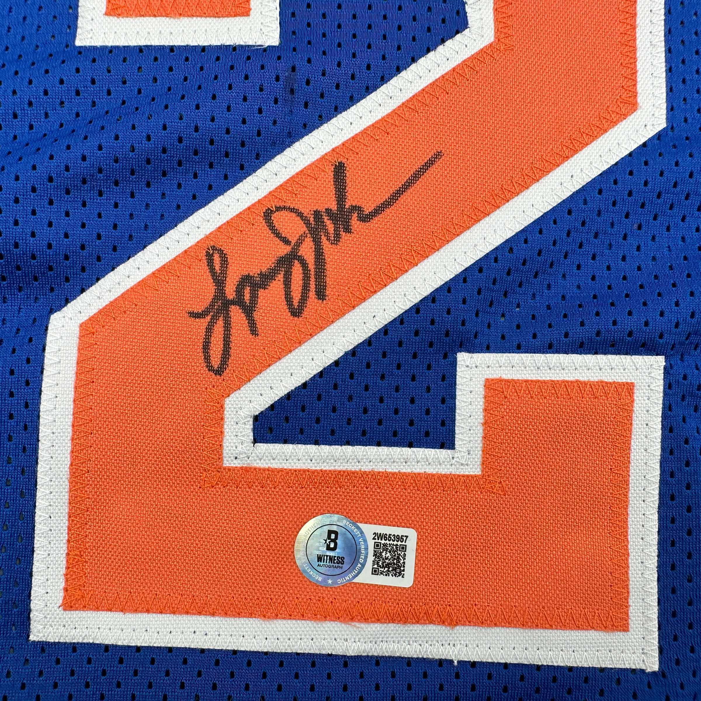 autographed-signed-larry-johnson-new-york-blue-basketball-jersey-beckett-bas-coa