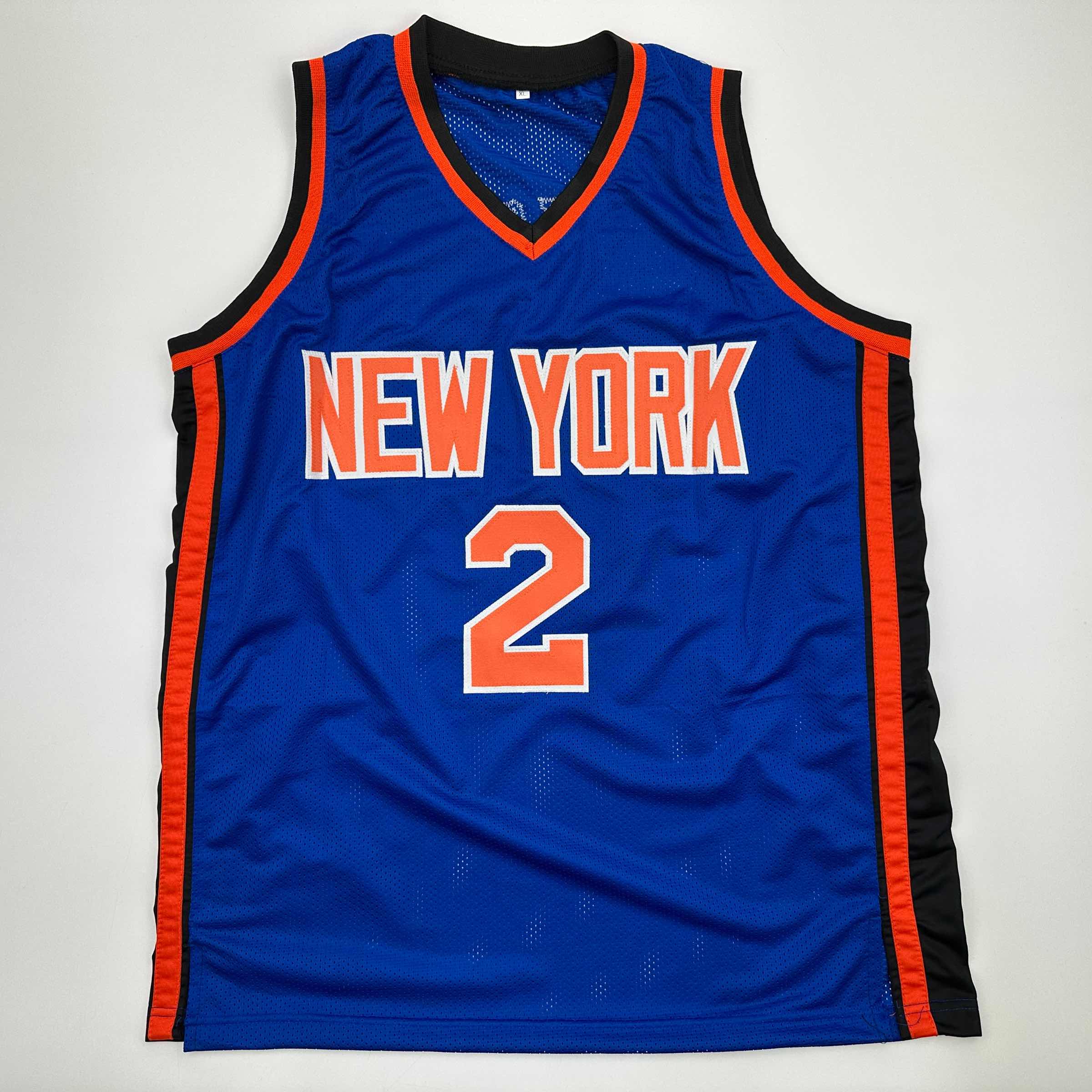 autographed-signed-larry-johnson-new-york-blue-basketball-jersey-beckett-bas-coa