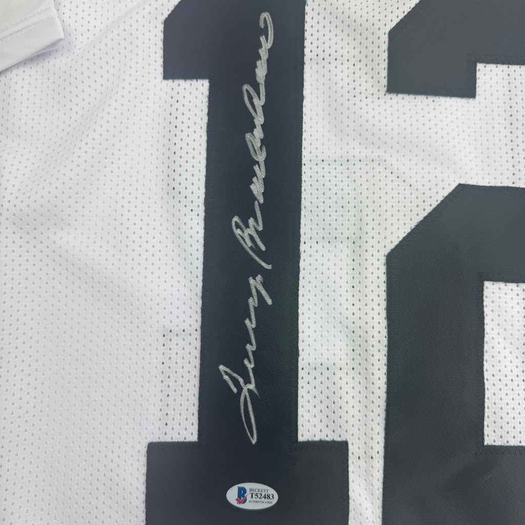 autographed-signed-terry-bradshaw-pittsburgh-white-football-jersey-beckett-bas-coa
