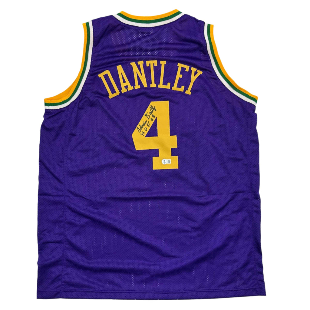 autographed-signed-adrian-dantley-hof-2008-utah-purple-basketball-jersey-beckett-bas-coa