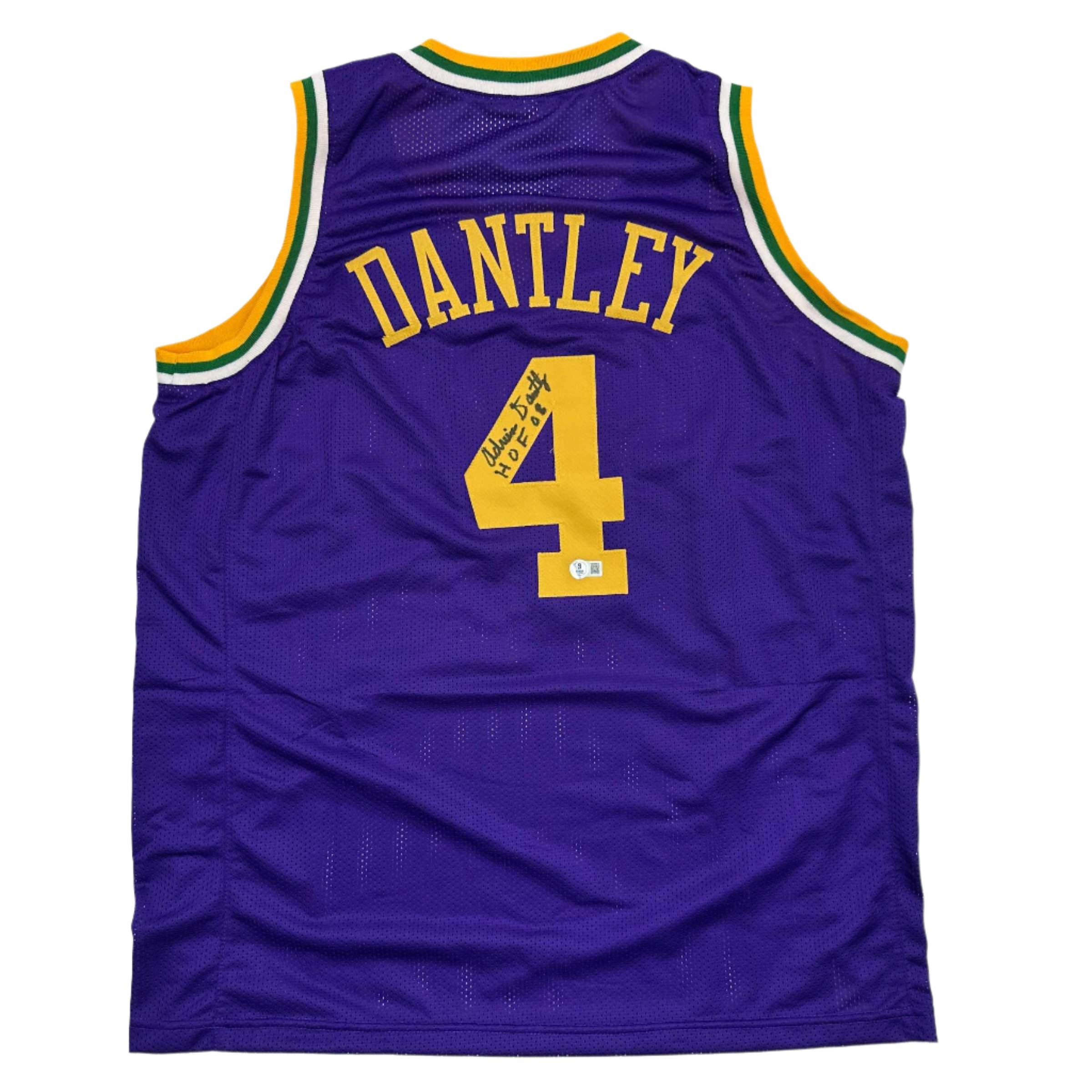 autographed-signed-adrian-dantley-hof-2008-utah-purple-basketball-jersey-beckett-bas-coa