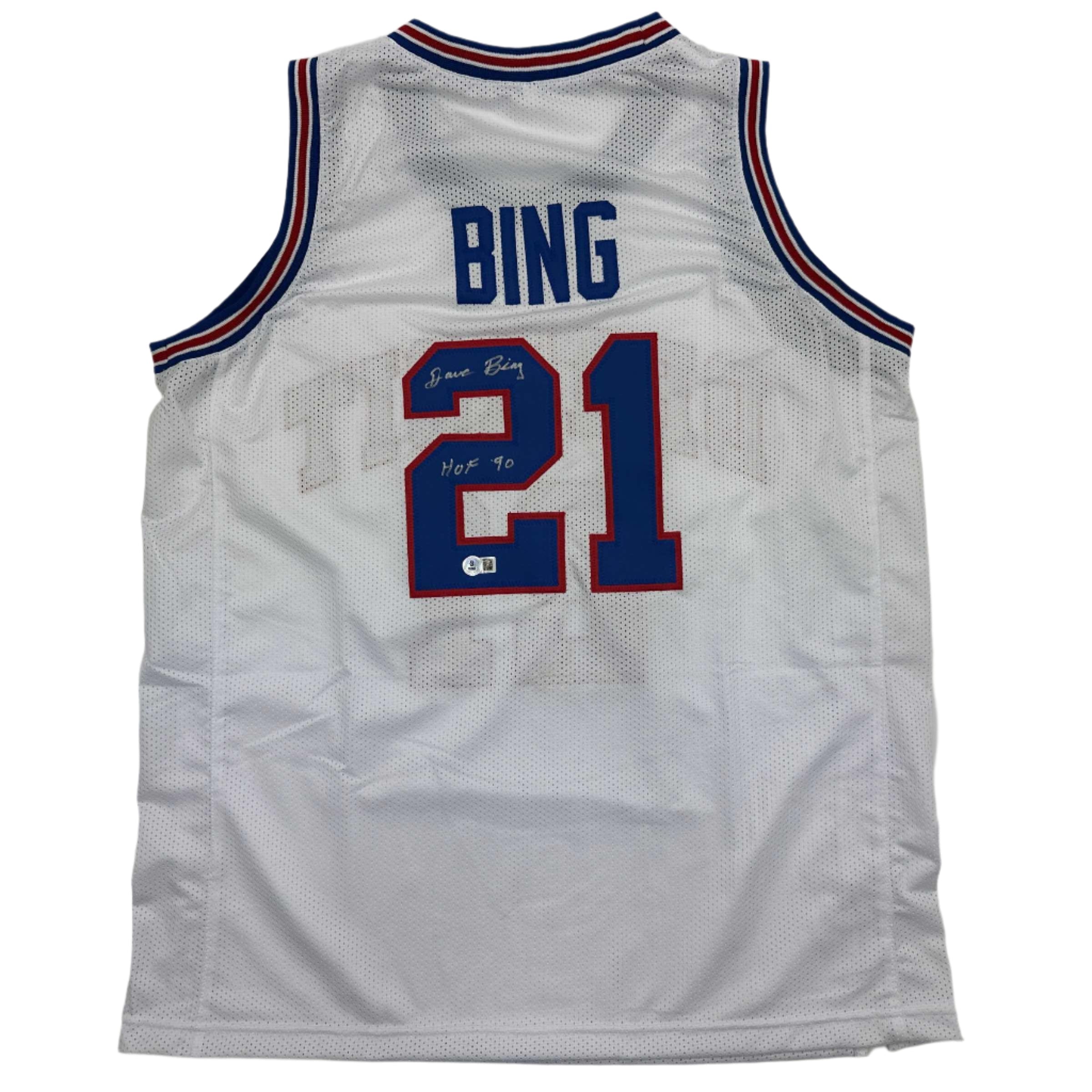 autographed-signed-dave-bing-hof-90-detroit-white-basketball-jersey-beckett-bas-coa