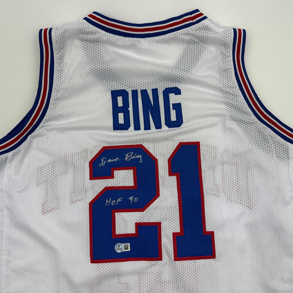 autographed-signed-dave-bing-hof-90-detroit-white-basketball-jersey-beckett-bas-coa