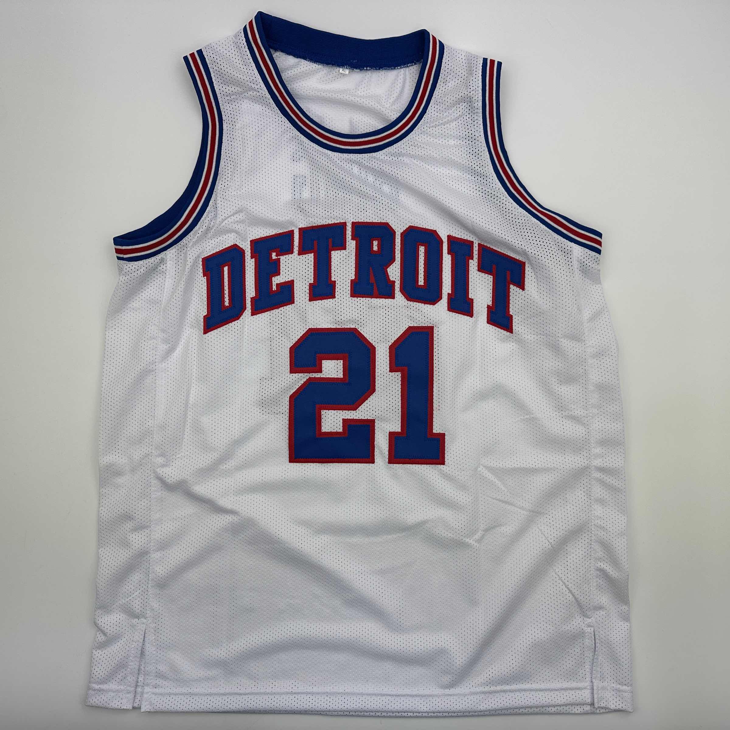 autographed-signed-dave-bing-hof-90-detroit-white-basketball-jersey-beckett-bas-coa
