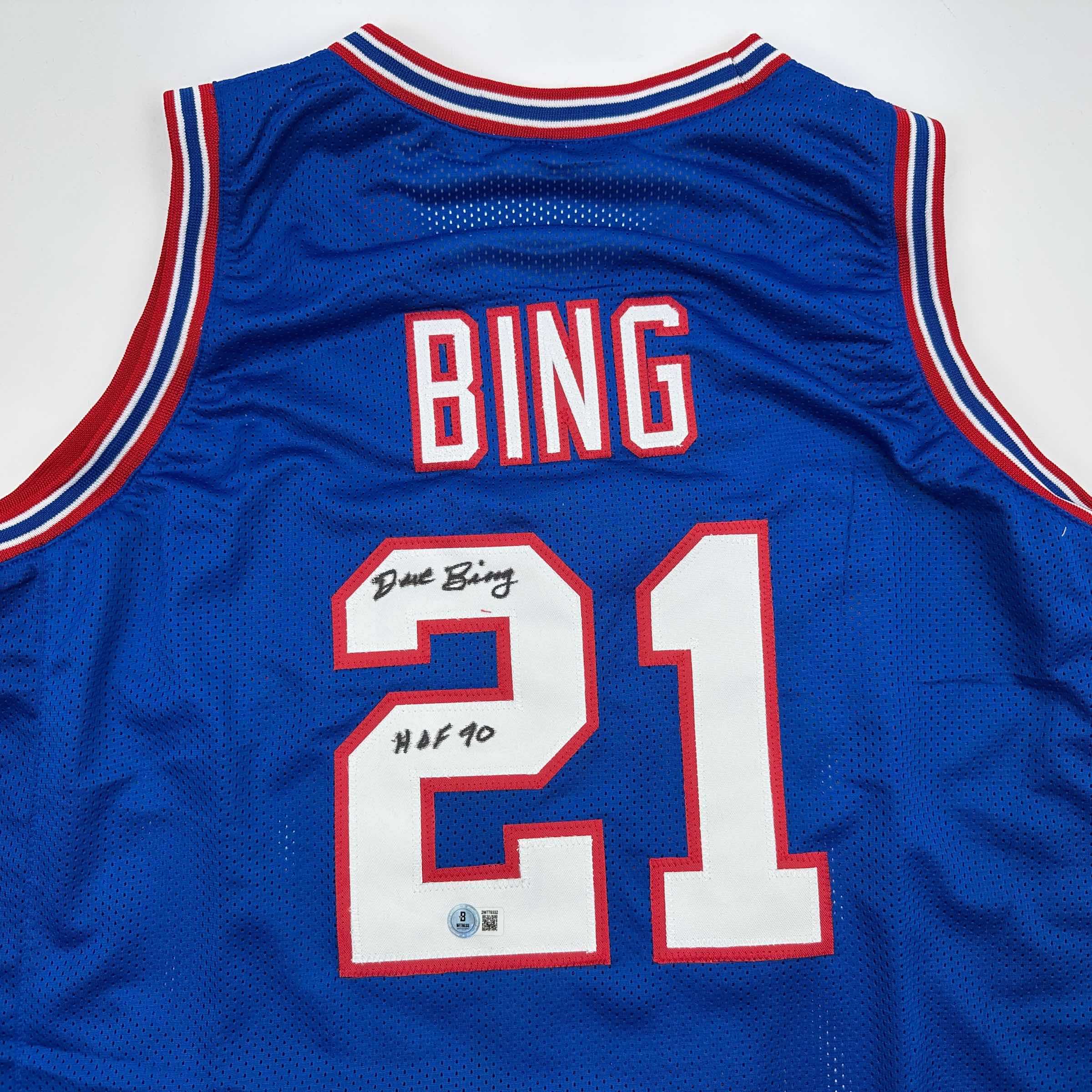 autographed-signed-dave-bing-hof-90-detroit-blue-basketball-jersey-beckett-bas-coa