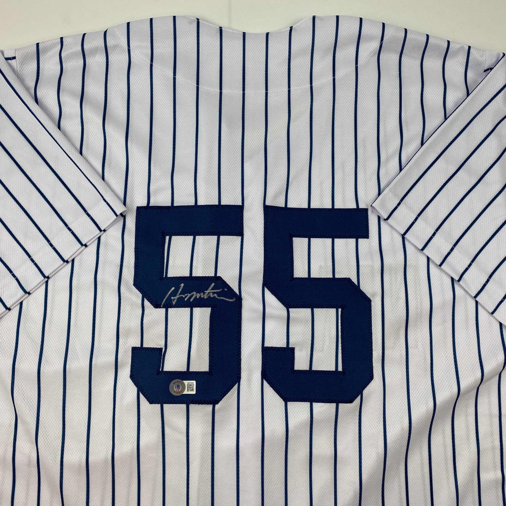 autographed-signed-hideki-matsui-new-york-pinstripe-baseball-jersey-beckett-bas-coa