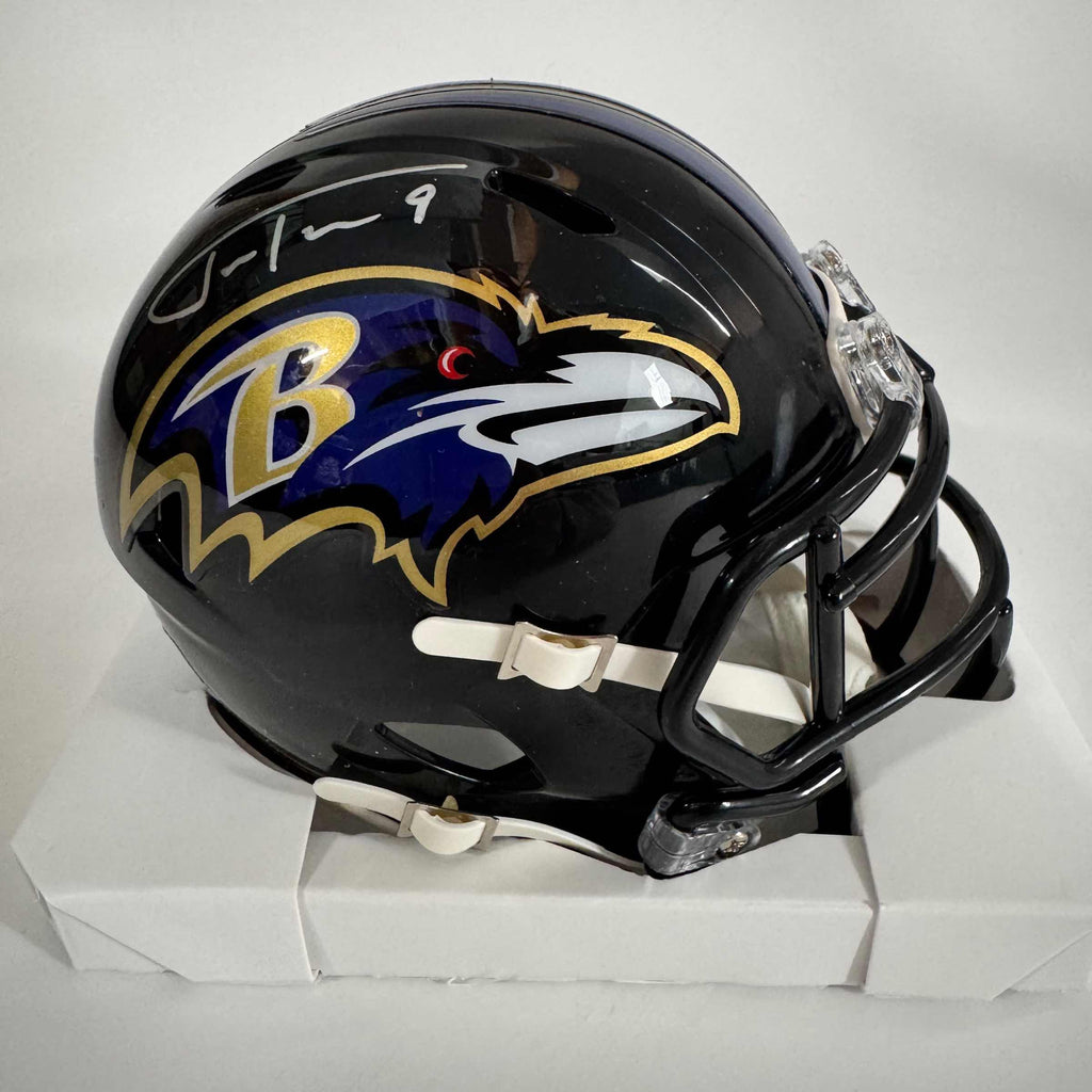 autographed-signed-justin-tucker-baltimore-ravens-mini-football-helmet-beckett-bas-coa