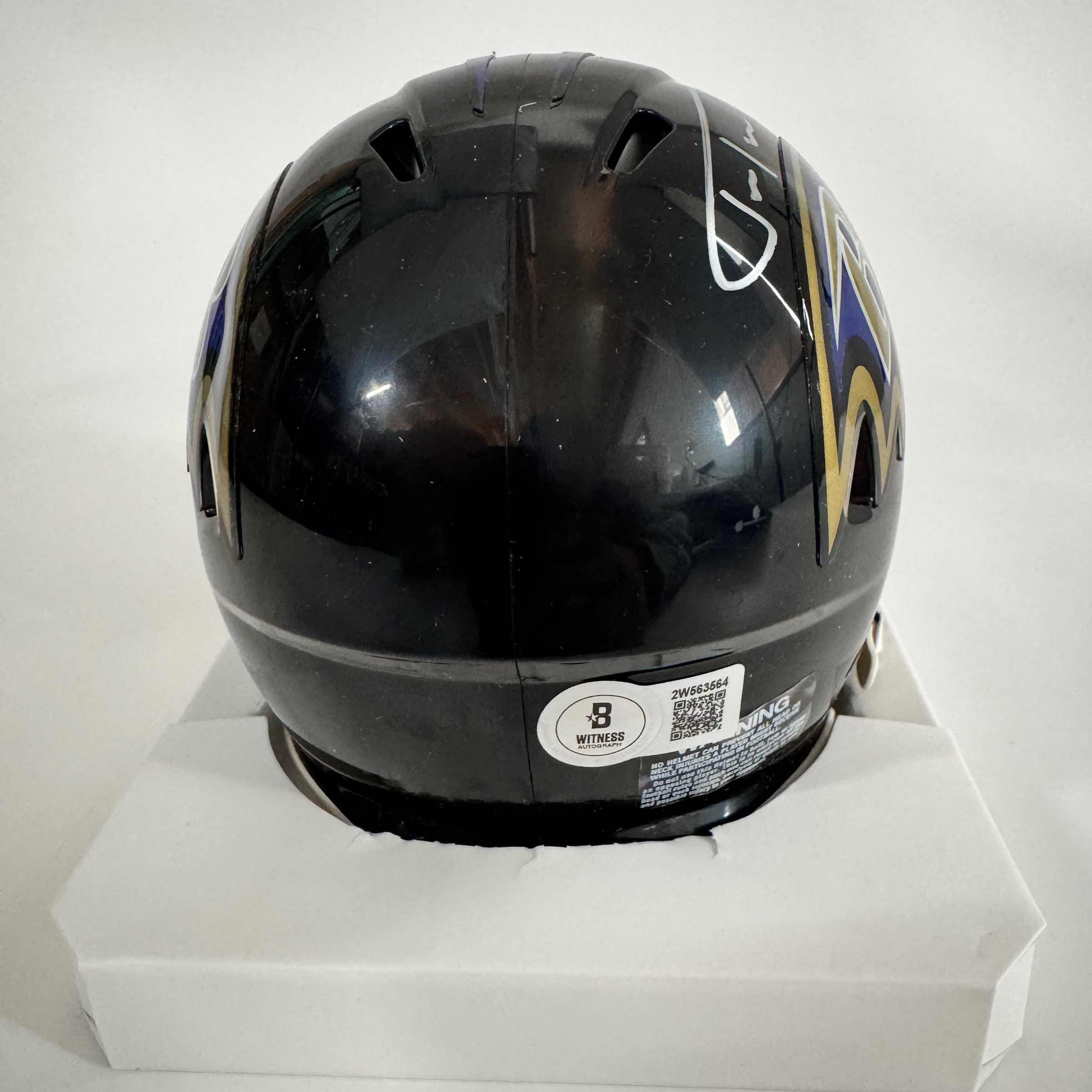 autographed-signed-justin-tucker-baltimore-ravens-mini-football-helmet-beckett-bas-coa