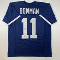 autographed-signed-navorro-bowman-penn-state-blue-college-football-jersey-beckett-bas-coa