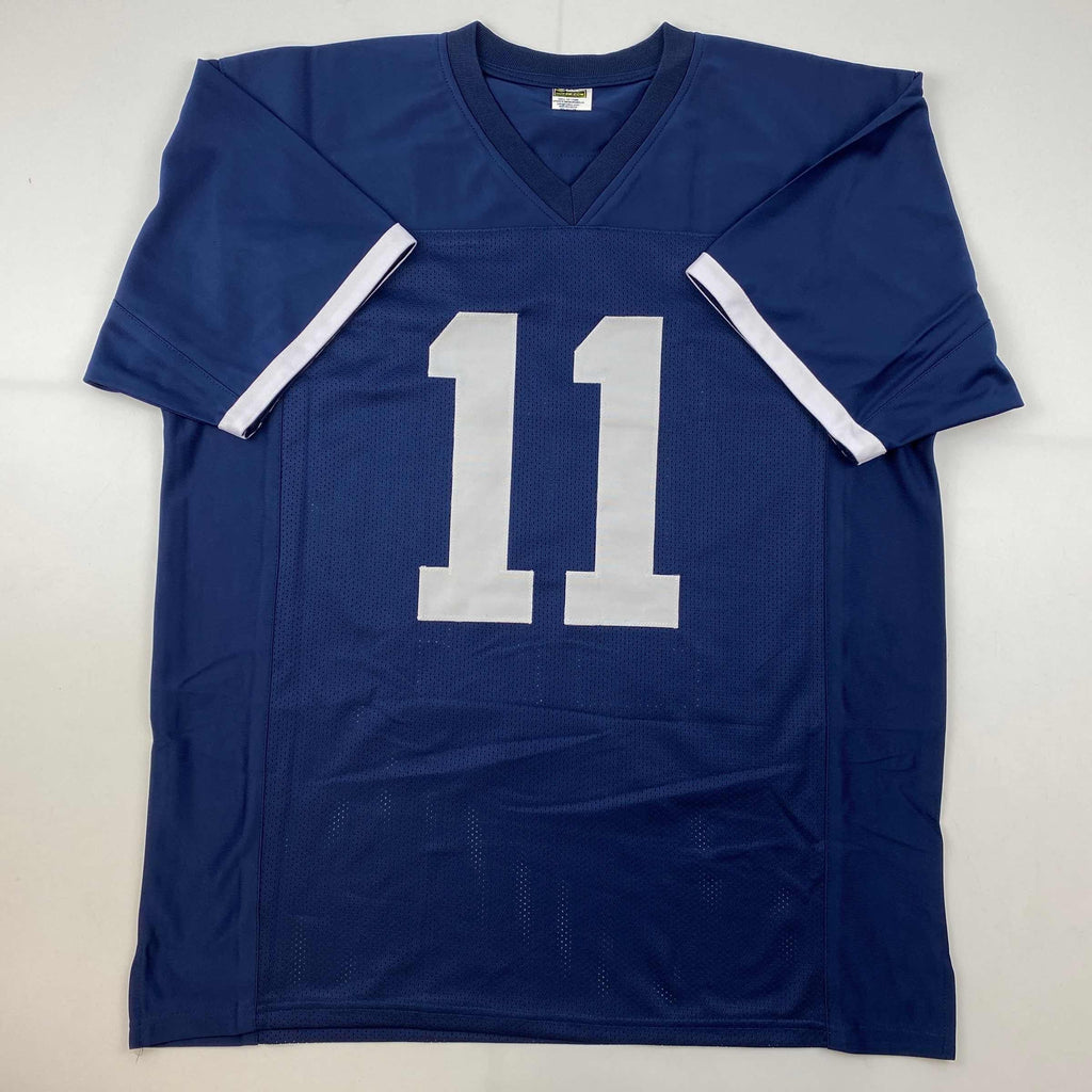 autographed-signed-navorro-bowman-penn-state-blue-college-football-jersey-beckett-bas-coa