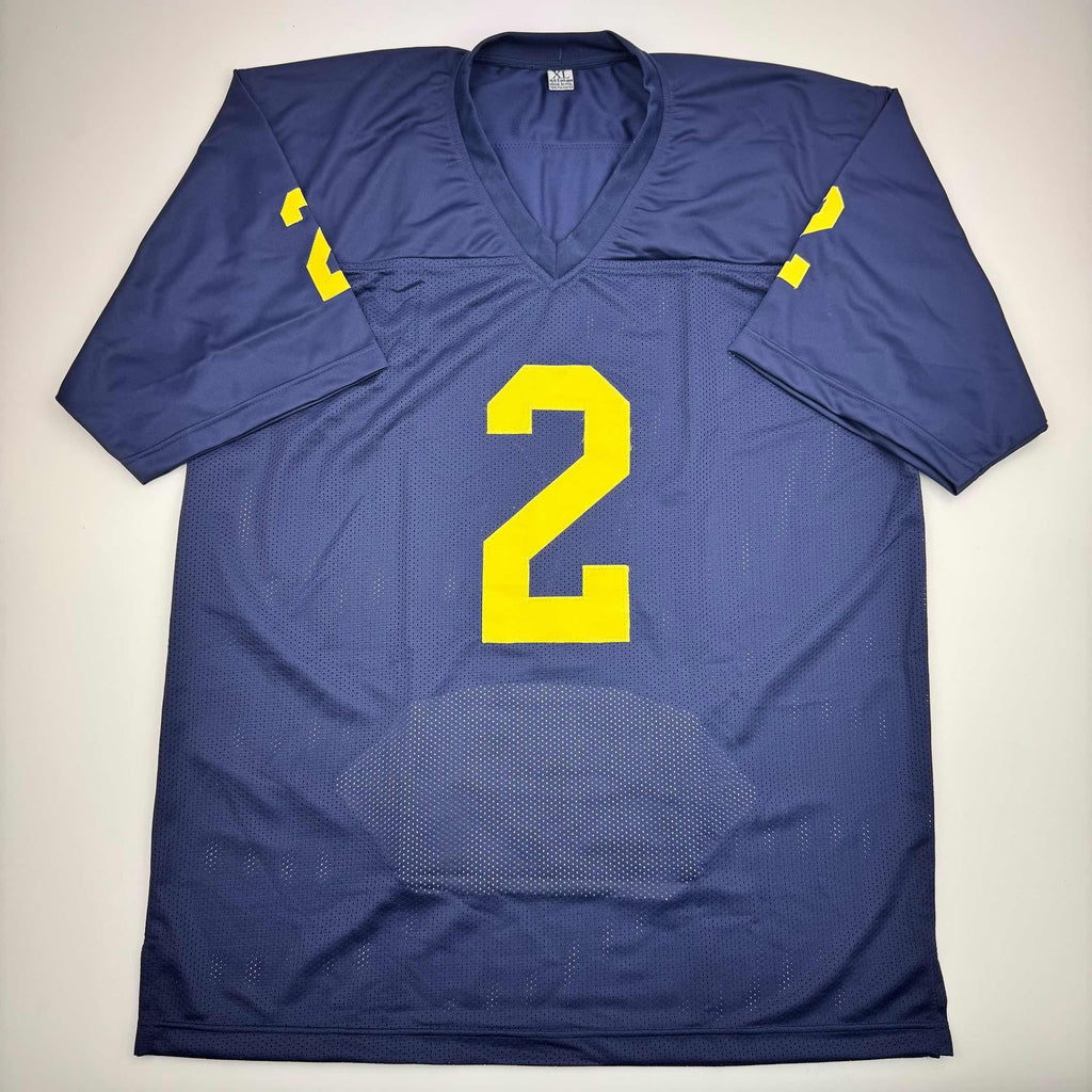 autographed-signed-blake-corum-michigan-blue-stat-college-football-jersey-beckett-bas-coa