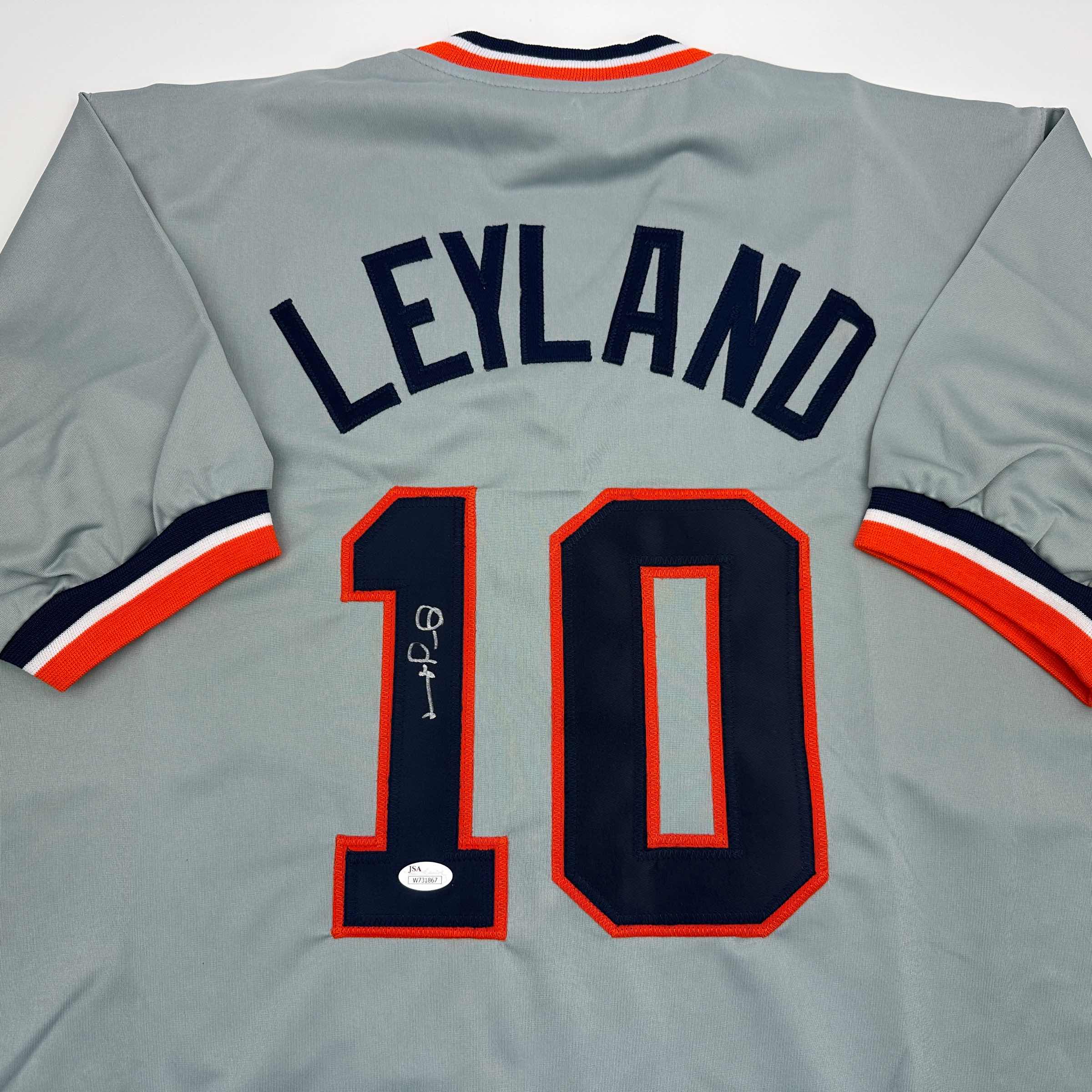autographed-signed-jim-leyland-detroit-grey-baseball-jersey-jsa-coa