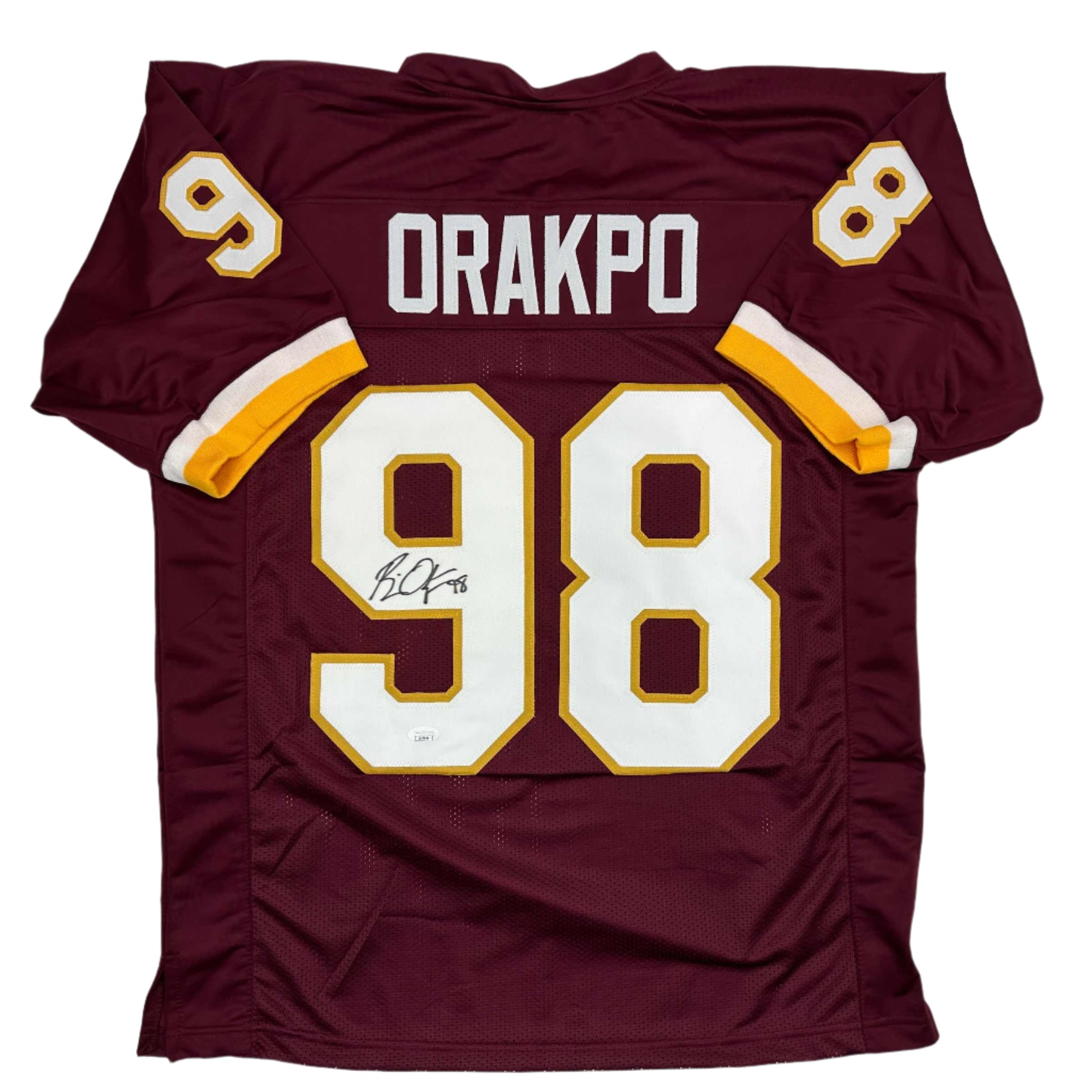 autographed-signed-brian-orakpo-washington-burgundy-football-jersey-jsa-coa