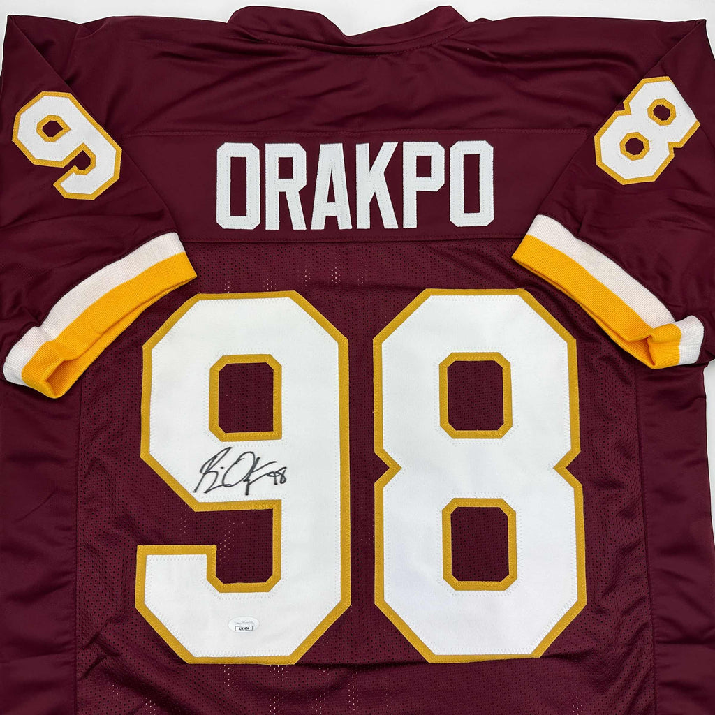 autographed-signed-brian-orakpo-washington-burgundy-football-jersey-jsa-coa