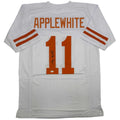 autographed-signed-major-applewhite-texas-white-college-football-jersey-jsa-coa