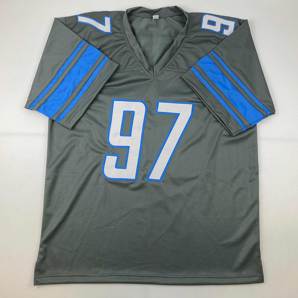 autographed-signed-aidan-hutchinson-detroit-grey-football-jersey-beckett-bas-coa