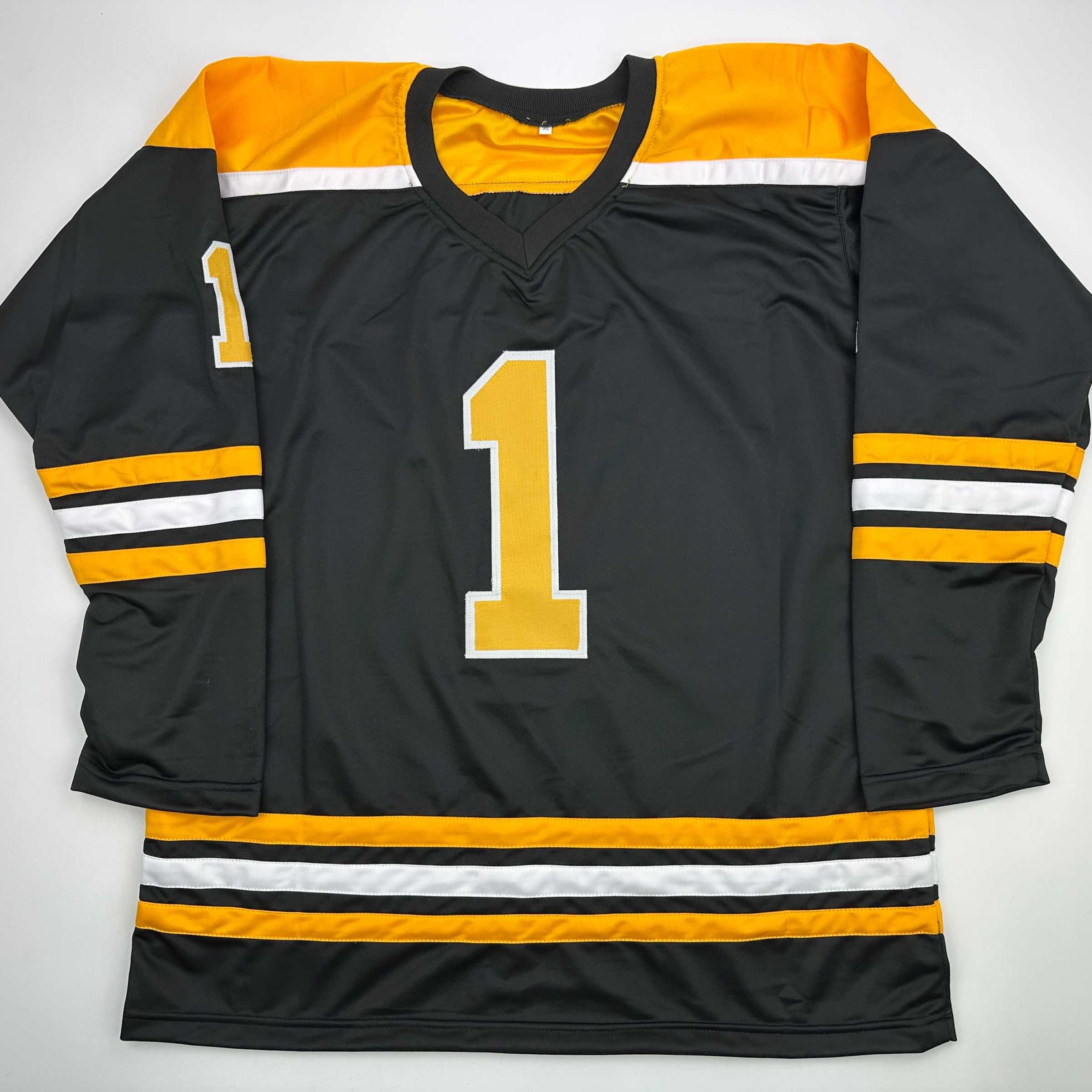 autographed-signed-jeremy-swayman-boston-black-hockey-jersey-jsa-coa