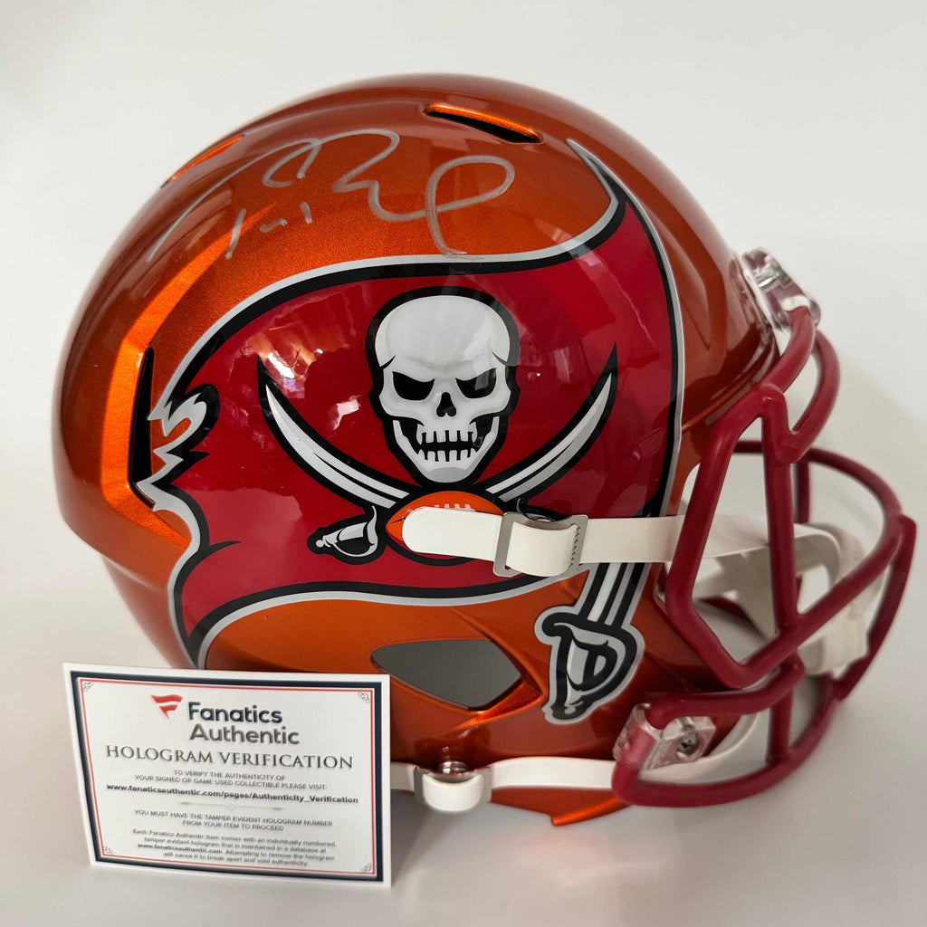 autographed-signed-tom-brady-tampa-bay-buccaneers-blaze-full-size-fs-f-s-replica-football-helmet-fanatics-coa