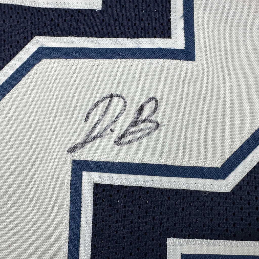 autographed-signed-daron-bland-dallas-blue-football-jersey-jsa-coa