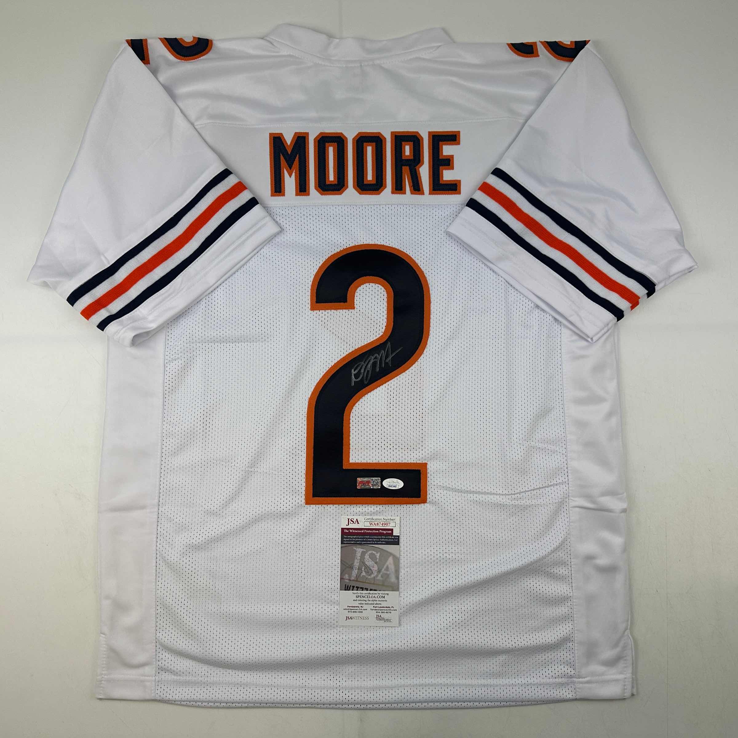 autographed-signed-d-j-dj-moore-chicago-white-football-jersey-beckett-bas-coa