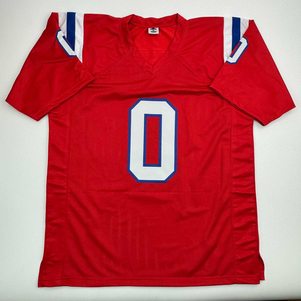 autographed-signed-christian-gonzalez-new-england-red-football-jersey-beckett-bas-coa