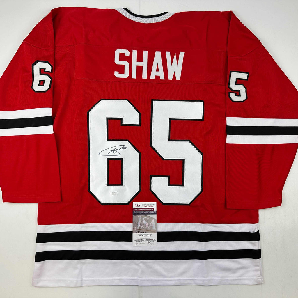 autographed-signed-andrew-shaw-chicago-red-hockey-jersey-jsa-coa