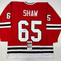 autographed-signed-andrew-shaw-chicago-red-hockey-jersey-jsa-coa