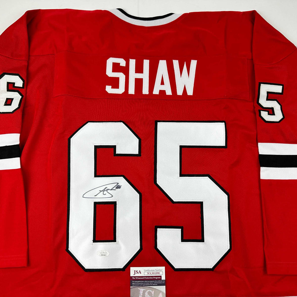 autographed-signed-andrew-shaw-chicago-red-hockey-jersey-jsa-coa