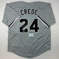 autographed-signed-joe-crede-chicago-grey-baseball-jersey-beckett-bas-coa