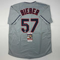 autographed-signed-shane-bieber-cleveland-grey-baseball-jersey-jsa-coa