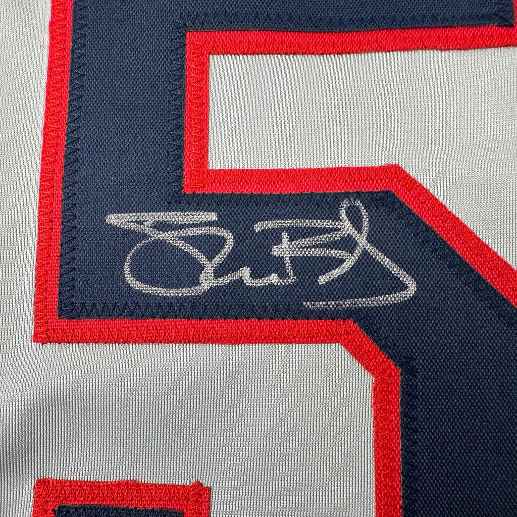 autographed-signed-shane-bieber-cleveland-grey-baseball-jersey-jsa-coa