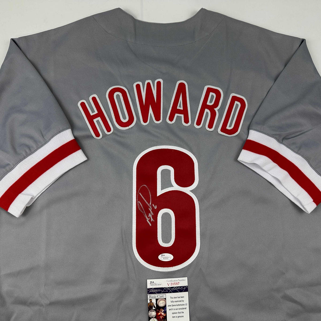 autographed-signed-ryan-howard-philadelphia-grey-baseball-jersey-jsa-coa
