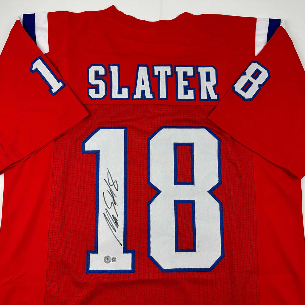 autographed-signed-matthew-slater-new-england-red-football-jersey-beckett-bas-coa
