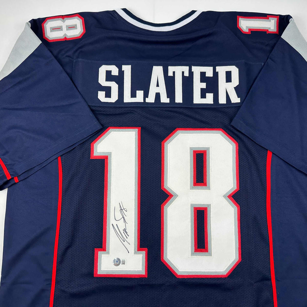 autographed-signed-matthew-slater-new-england-blue-football-jersey-beckett-bas-coa