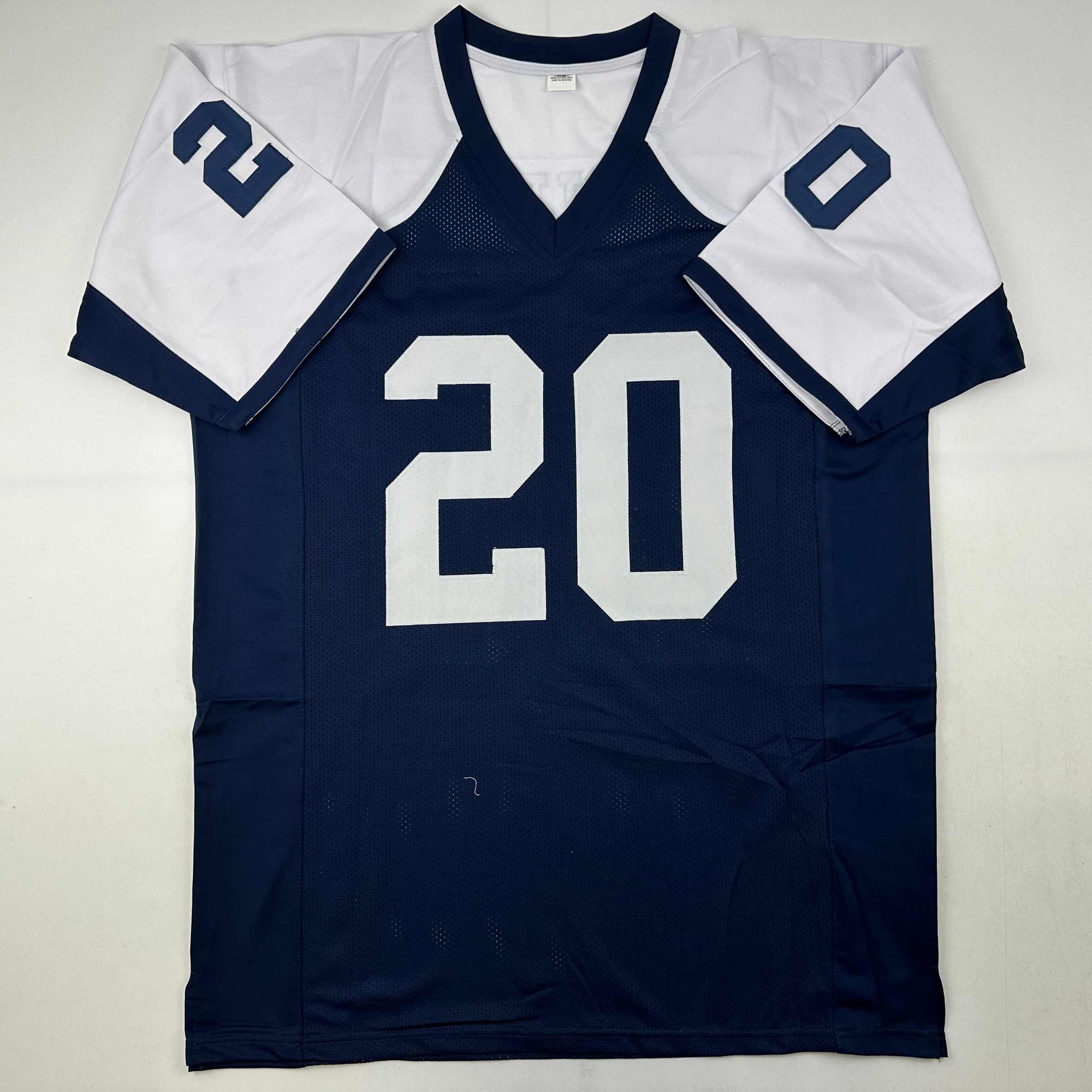 autographed-signed-mel-renfro-hof-96-dallas-thanksgiving-day-football-jersey-jsa-coa