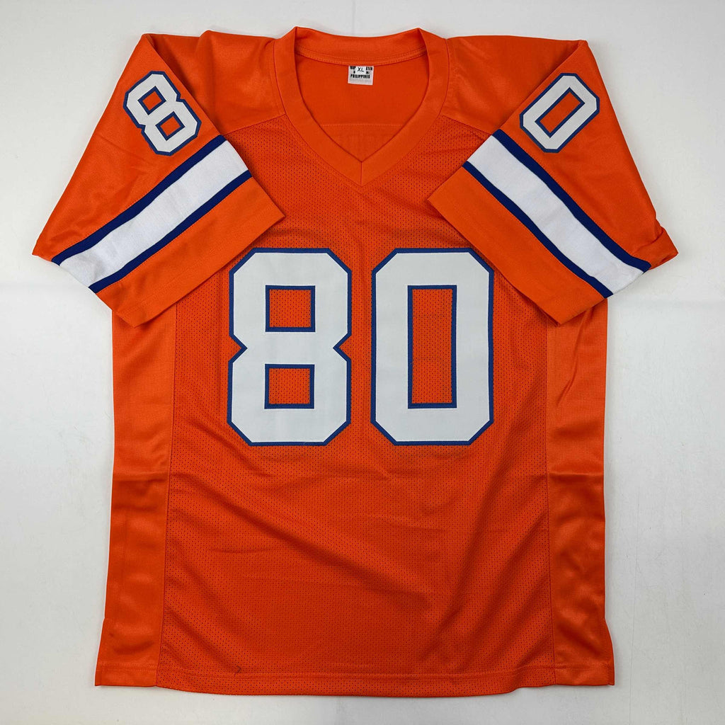 autographed-signed-rick-upchurch-denver-orange-football-jersey-jsa-coa