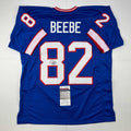 autographed-signed-don-beebe-buffalo-blue-football-jersey-jsa-coa